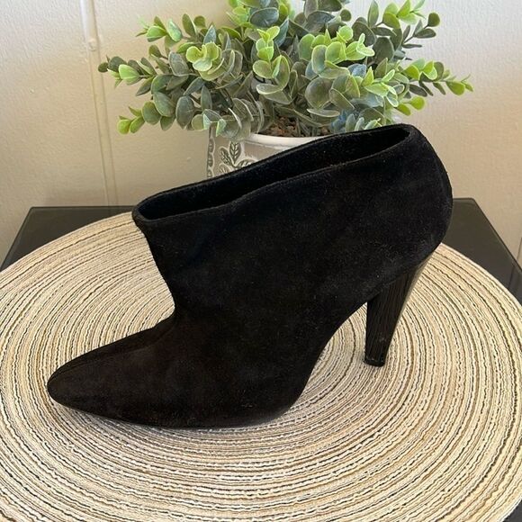Balenciaga Black Suede Ankle Boots Size 7.5 - Picture 11 of 15